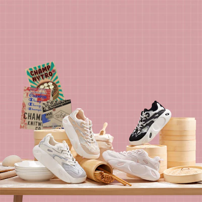 (W) Champion Retro Sports ''Xiao Long Bao'' Scarpe U3CFCCW02K2 2