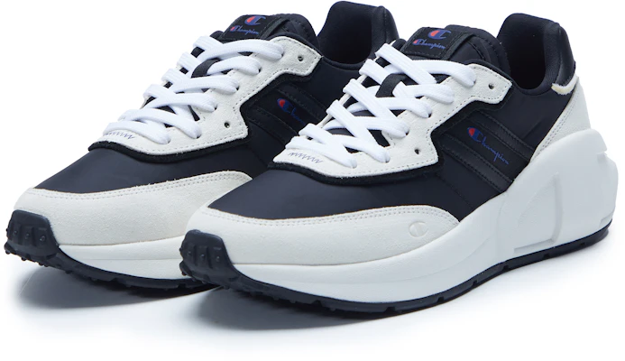 (W) Champion Retro Sports Champ OG ''Klassiek Logo Patchwork Dad Schoen Zwart Wit'' U1DFCCW01U2 Order (W) Champion Retro Sports Champ OG ''Klassiek Logo Patchwork Dad Schoen Zwart Wit'' U1DFCCW01U2