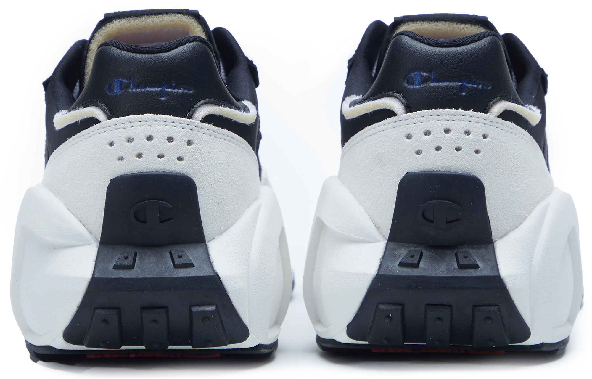 Shop (W) Champion Retro Sports Champ OG ''Klassiek Logo Patchwork Dad Schoen Zwart Wit'' U1DFCCW01U2