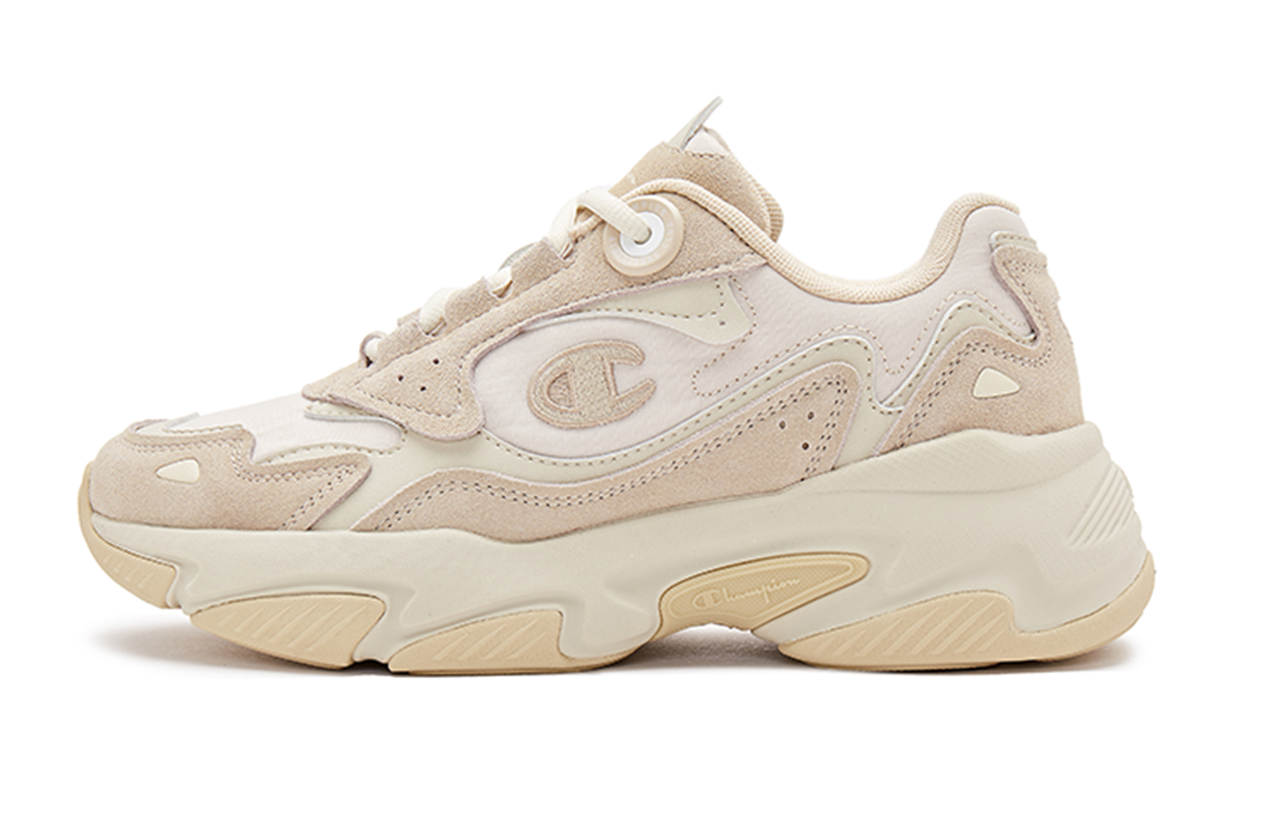 (Women) Champion Retro Sports Low 'Brown Retro Color Block' U3CFCCW06S3