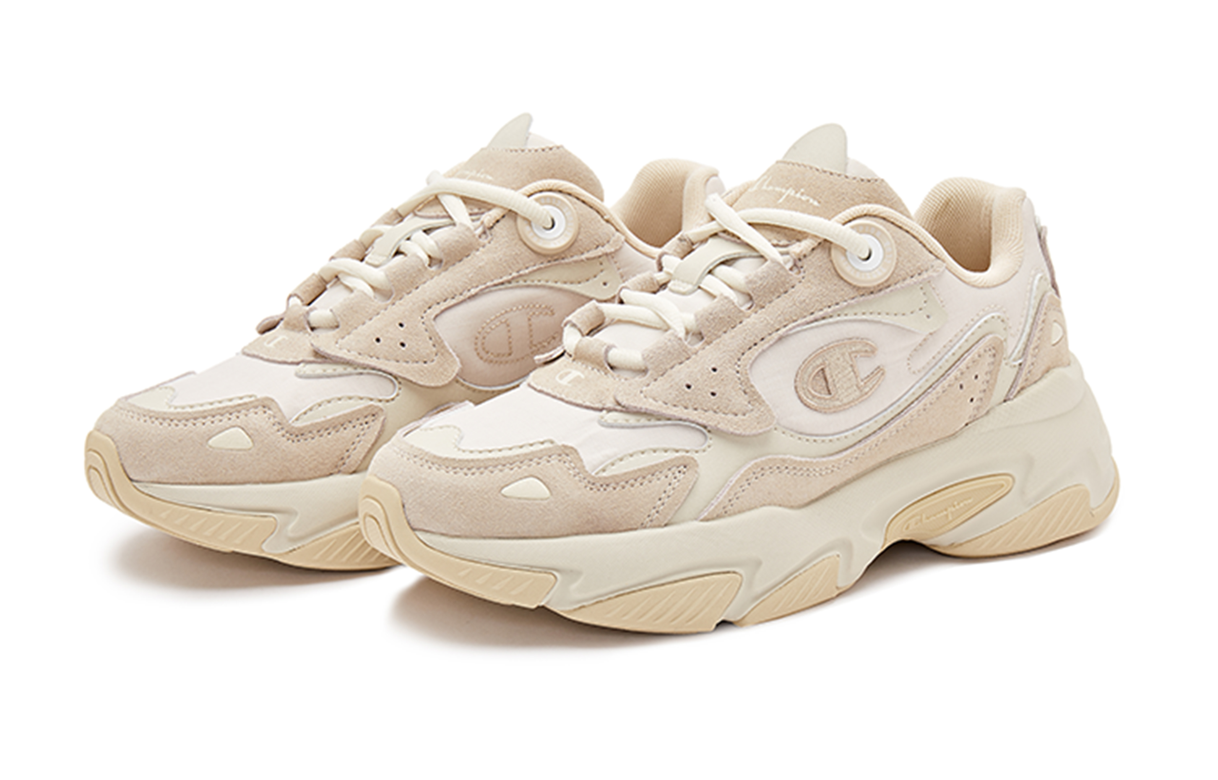 Lookbook (W) Champion Retro Sports Low ''Braun Retro Farbblock'' U3CFCCW06S3