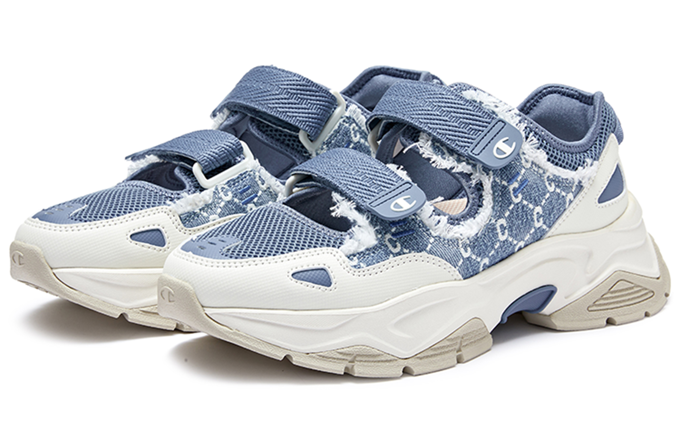 Lookbook (W) Sandale Sport Rétro Champion ''Bleu Maquereau/Blanc Lait'' U3CFCSW04M1