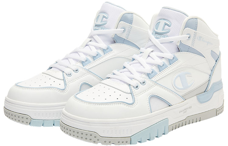 Lookbook (W) Champion RetroBasket 19 ''Casual Sport Hoge Retro Basketbalschoenen Wit Blauw'' U3AFCBW02M2