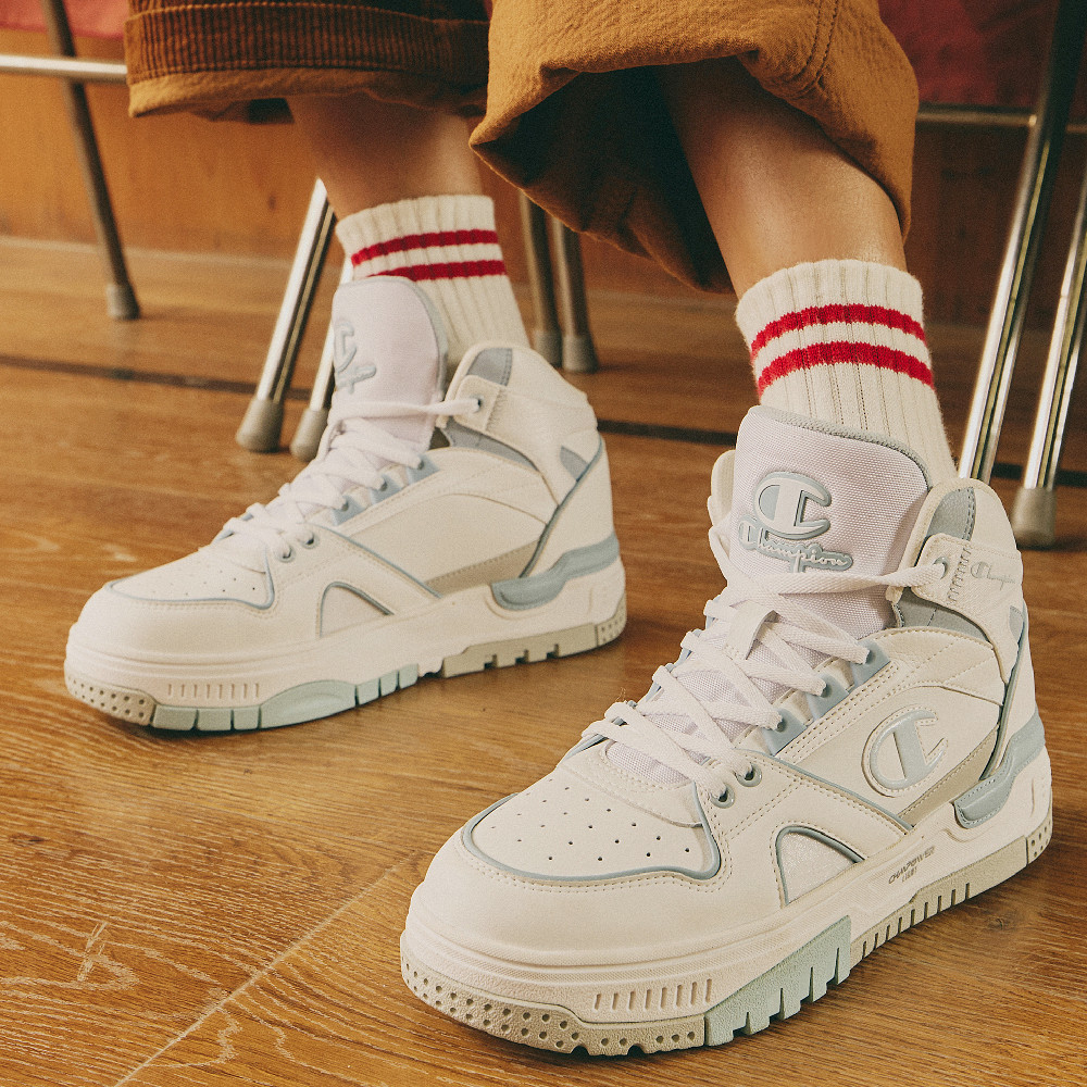 (W) Champion RetroBasket 19 'Casual Sport High-Top Retro Basketball White Blue' 圖 6