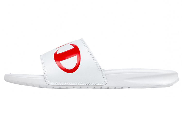 (Women) Champion Script Logo Split Slide 'White Multi' CM100384W