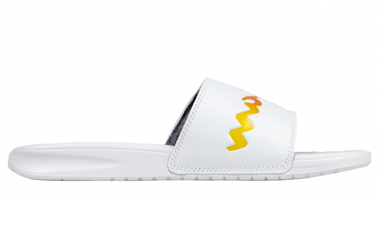 Order (Women) Champion Script Logo Split Slide 'White Multi' CM100384W