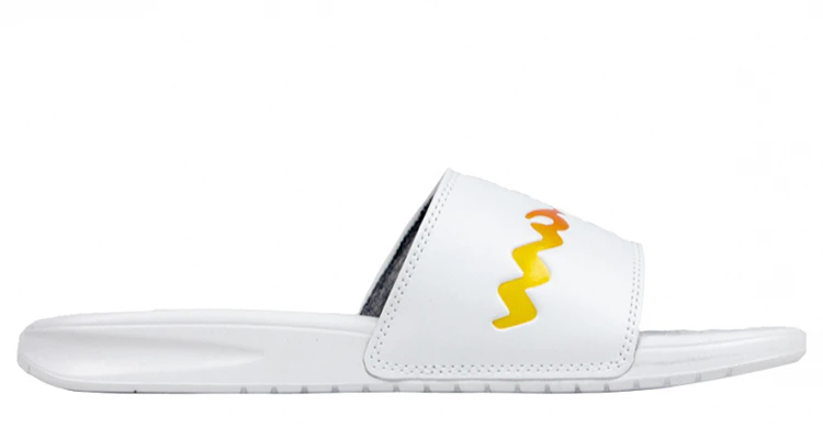 (Women) Champion Script Logo Split Slide 'White Multi' CM100384W Order (Women) Champion Script Logo Split Slide 'White Multi' CM100384W