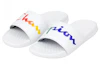 Lookbook (Women) Champion Script Logo Split Slide 'White Multi' CM100384W