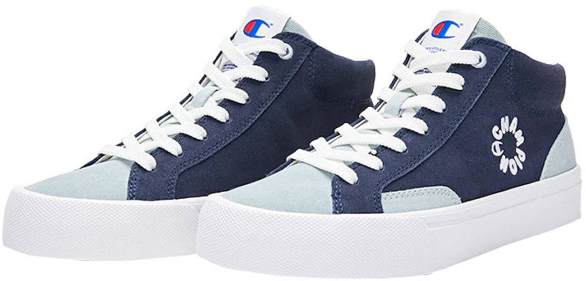 (W) Champion Skate Classic High 1.0 ''Logo Brodé Bleu'' U2DFCTW02M1 Lookbook (W) Champion Skate Classic High 1.0 ''Logo Brodé Bleu'' U2DFCTW02M1