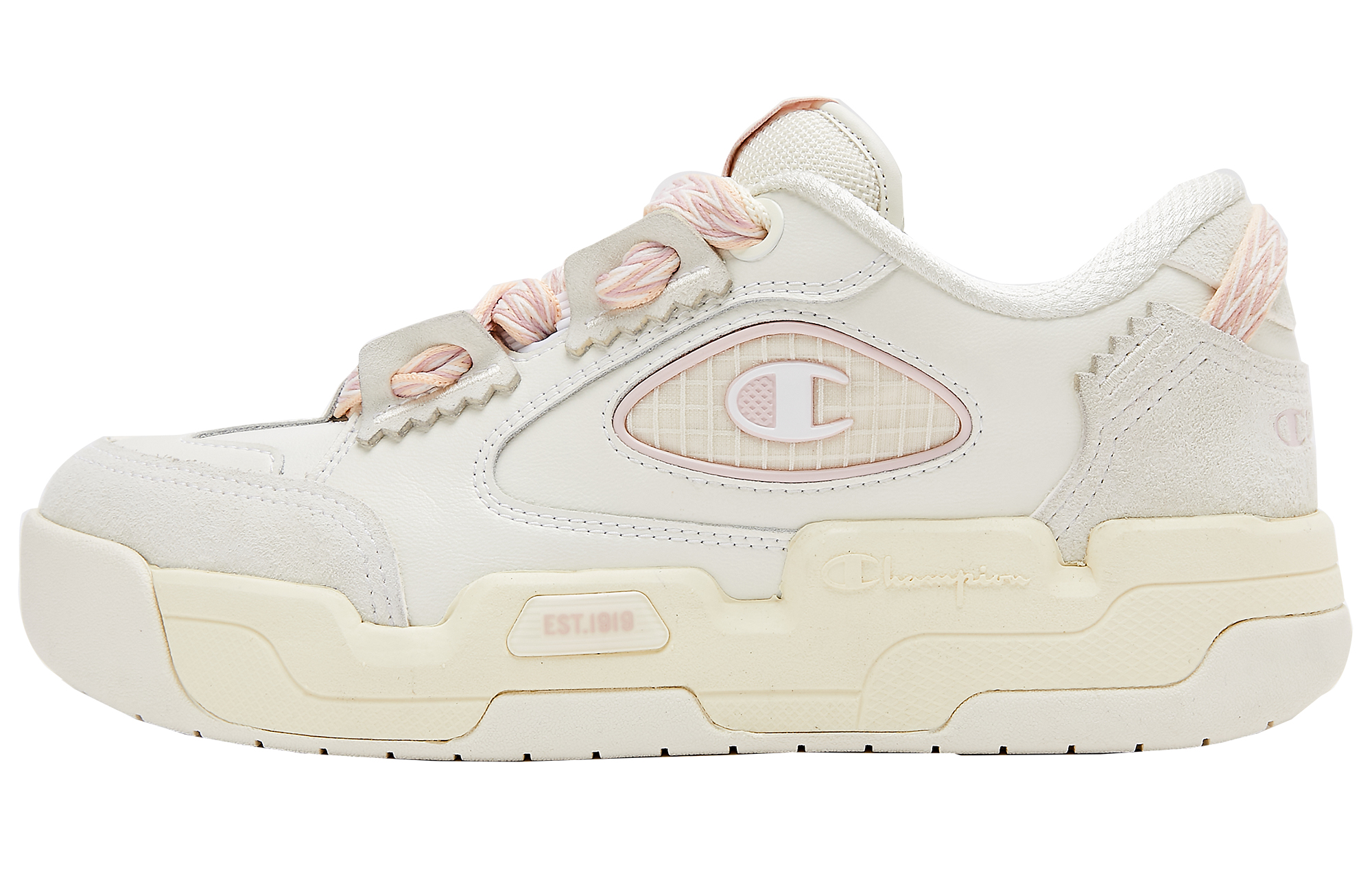 (Women) Champion Valve V1 'Umber Pink Plaid Platform' U2AFCTW03K1
