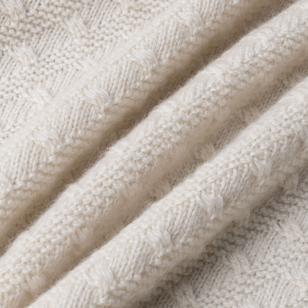 Sizing (W) 香奈兒2024春夏條紋邊飾針織上衣米白色 P75724-K10893-AW001