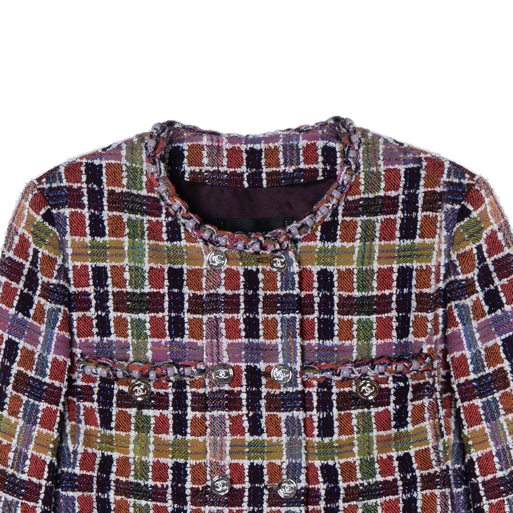 Shop (W) シャネル 2024 春夏 カラーブロック ダブルブレスト 長袖ジャケット P75234-V66763-NO616