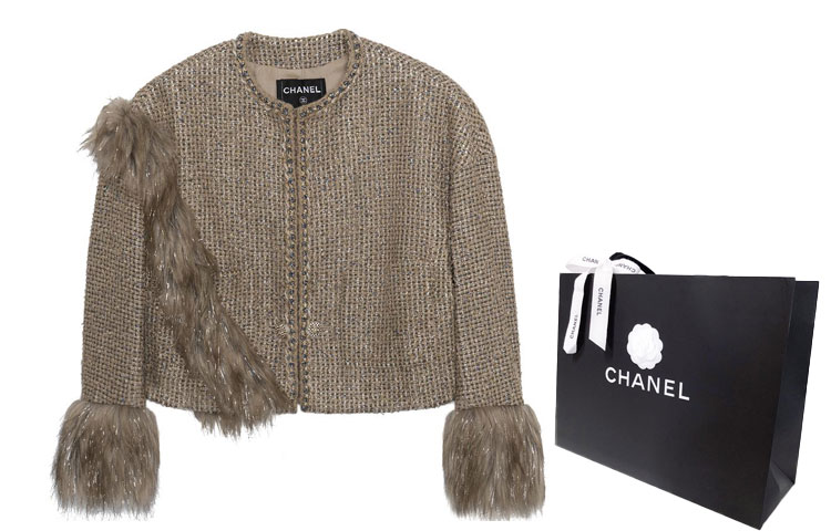 Shop (W) CHANEL 21A 金色對比針織長袖毛衣 P71081-V62249-NC626