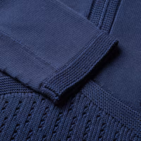 Sizing (Women) CHANEL 21C Blue Solid Color Casual Crewneck Long Sleeve Sweater P70314-K10008-AW003