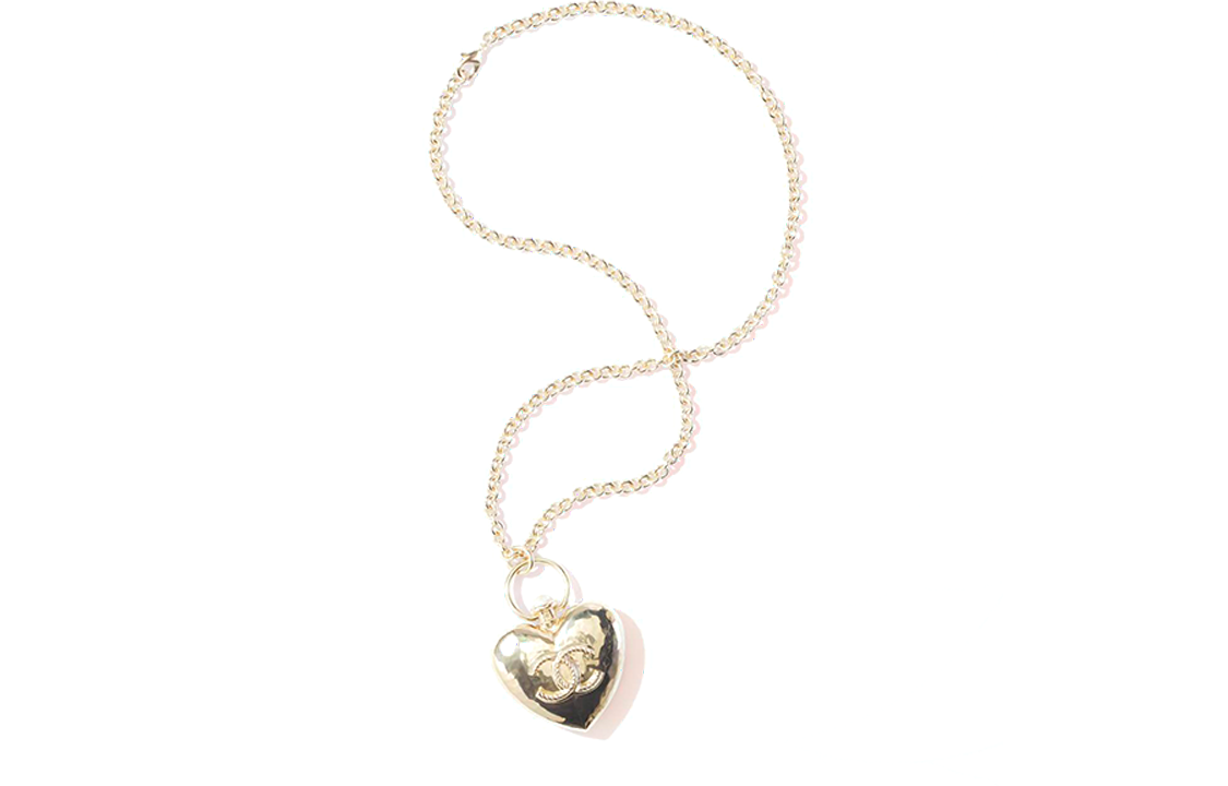 (Women) CHANEL 22C Early Spring Heart Pearl Pendant Metal Necklace for Women. AB7531-B07266-NG290 圖 2