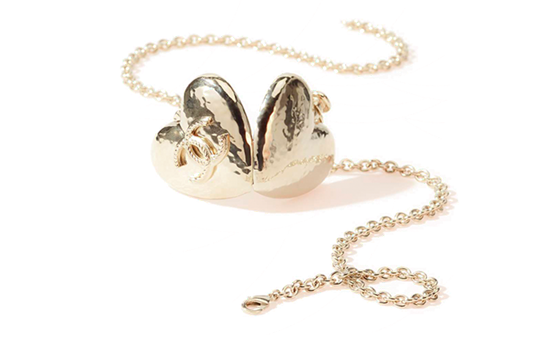 (Women) CHANEL 22C Early Spring Heart Pearl Pendant Metal Necklace for Women. AB7531-B07266-NG290 圖 3