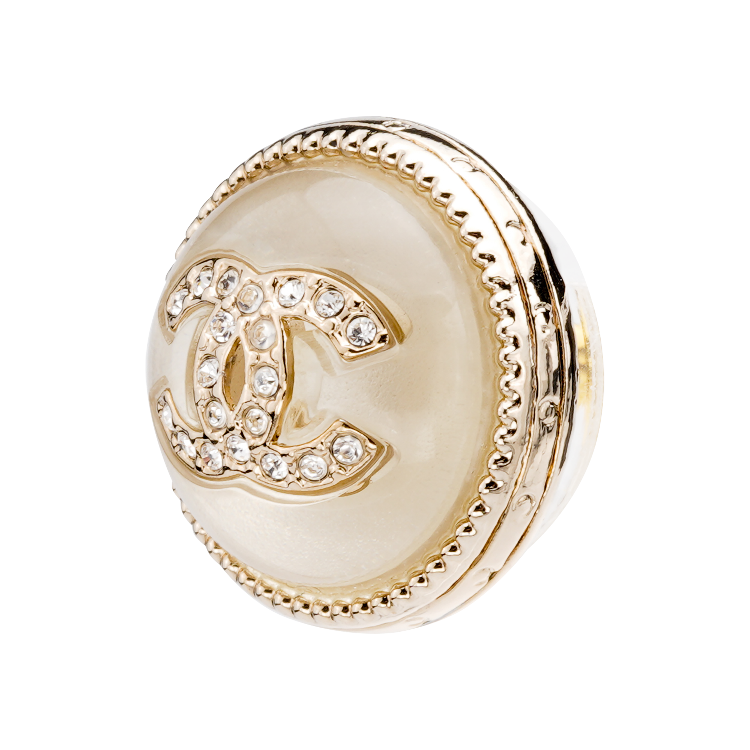 (Women) CHANEL 22C Spring Gold Round Button Metal Earrings for Women. AB7775-B07472-NG628 圖 3