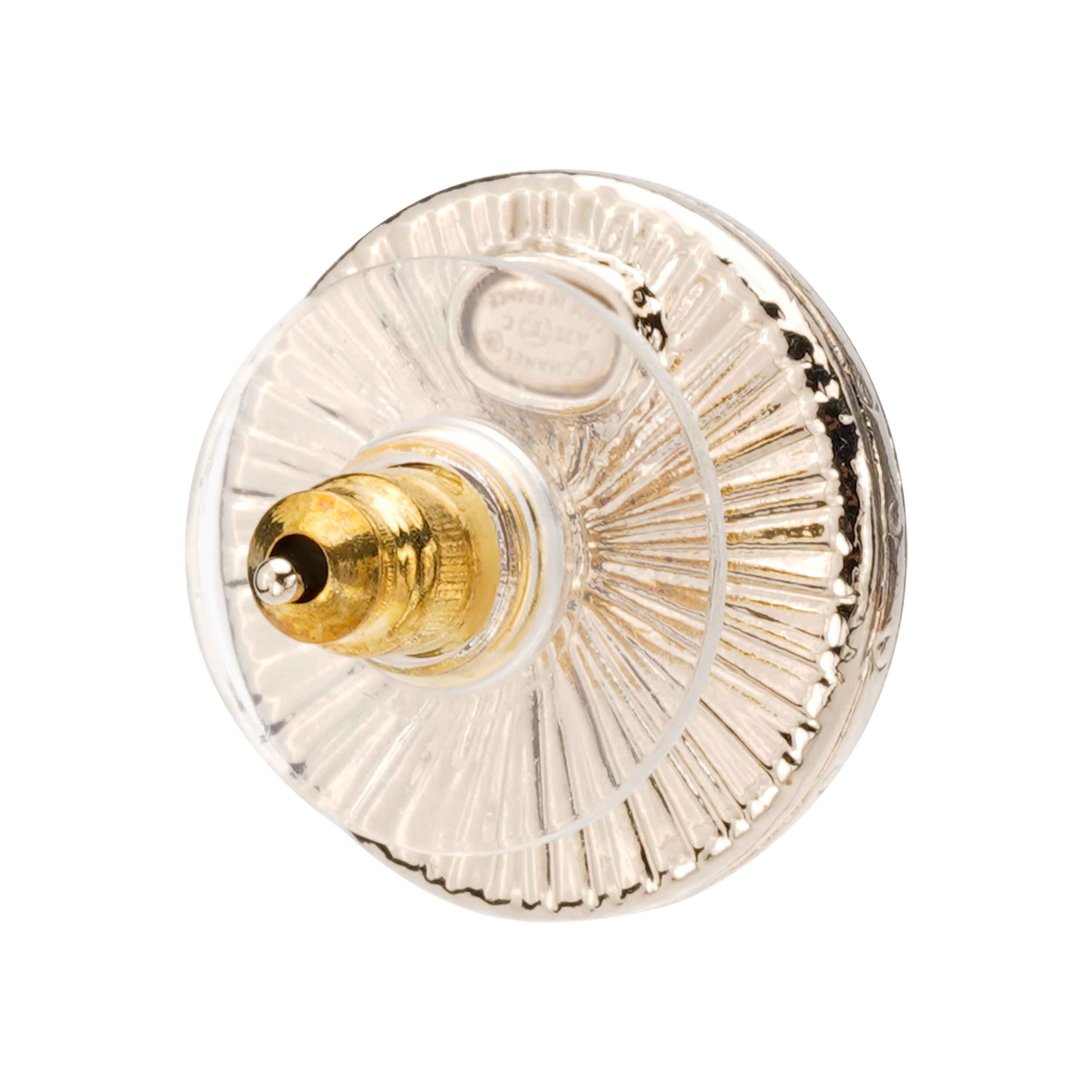 (Women) CHANEL 22C Spring Gold Round Button Metal Earrings for Women. AB7775-B07472-NG628 圖 4