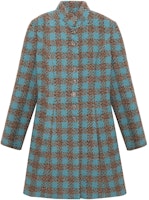 (Women) CHANEL 22K Tweed Plaid Single-Breasted Mid-Length Coat for Women Multicolor P73646-V65263-NK487 (Women) CHANEL 22K Tweed Plaid Single-Breasted Mid-Length Coat for Women Multicolor P73646-V65263-NK487
