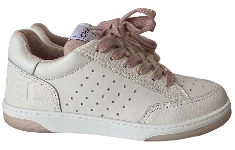 Order (W) Chanel 22P Sepatu Putih Merah Muda G38808-Y55769-K3971