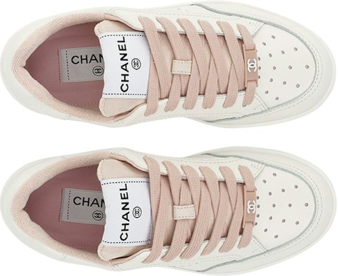 (W) Chanel 22P Zapatillas Blancas Rosadas G38808-Y55769-K3971 Lookbook (W) Chanel 22P Zapatillas Blancas Rosadas G38808-Y55769-K3971