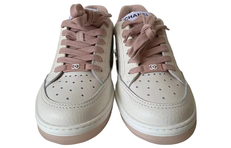 Shop (W) Chanel 22P Sepatu Putih Merah Muda G38808-Y55769-K3971