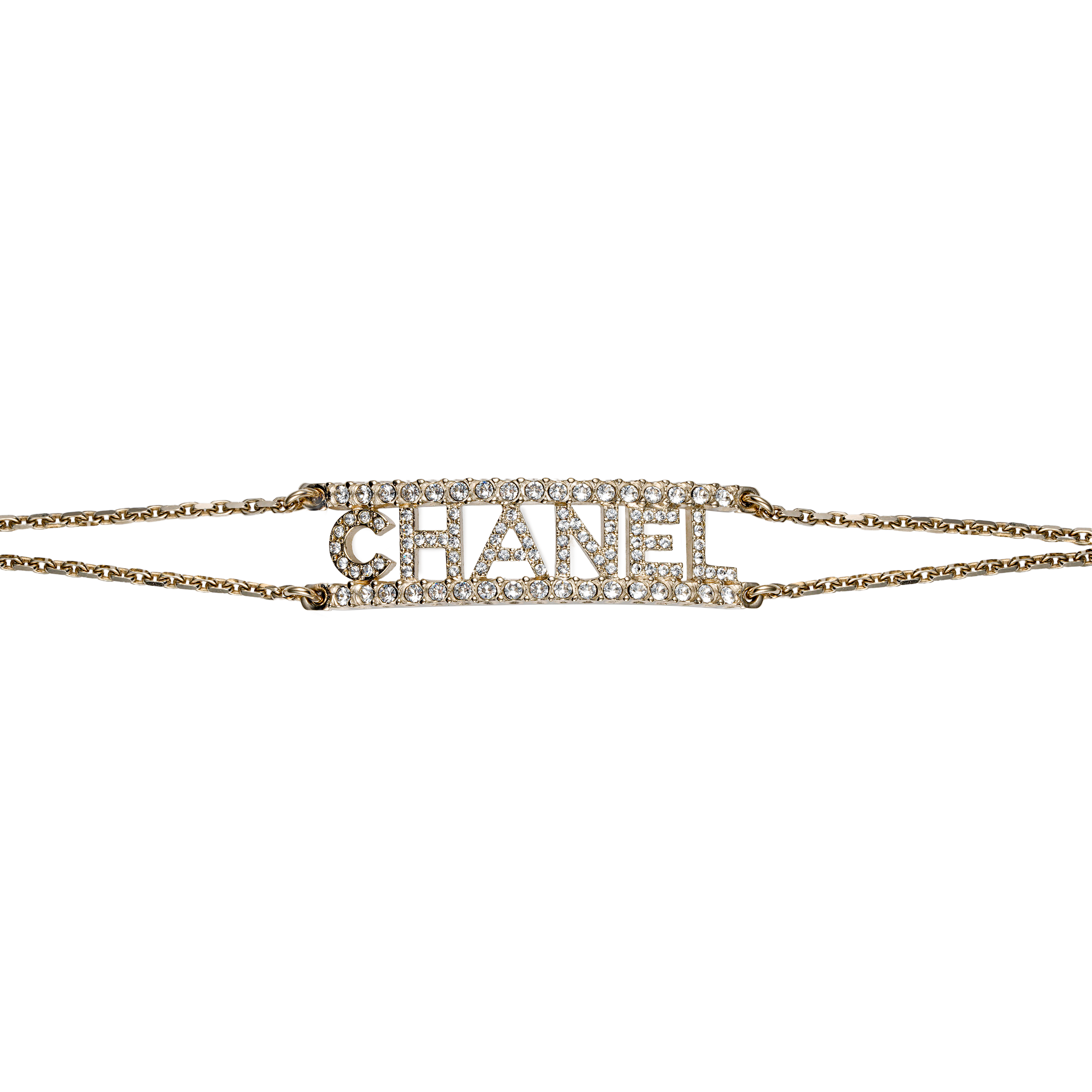 (Women) CHANEL 22SS Summer  Bracelet with Classic Logo and Rhinestone Detailing. AB8059-B07810-NH432 圖 3