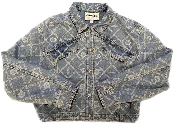 (W) CHANEL 23春夏23A印花Logo休閒牛仔外套女款 P75284-V66954-94305 Shop (W) CHANEL 23春夏23A印花Logo休閒牛仔外套女款 P75284-V66954-94305