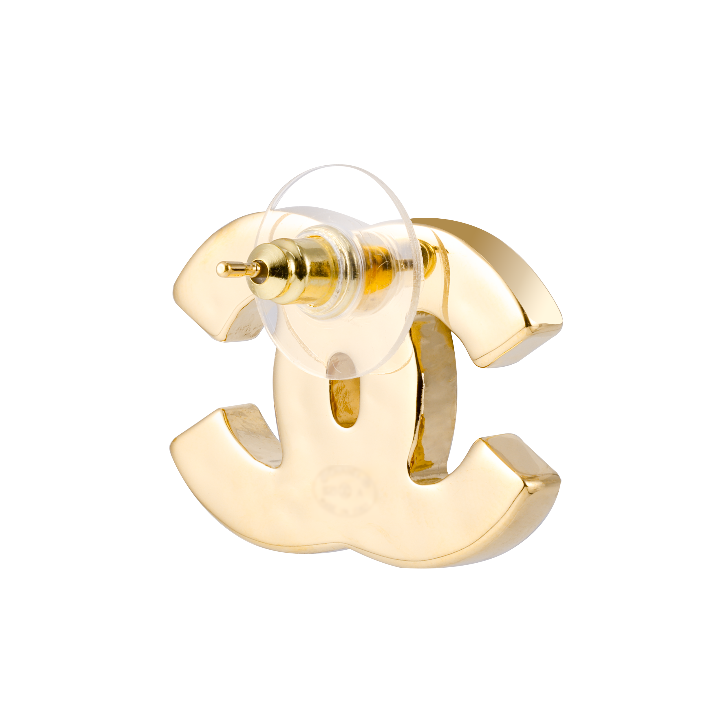 Shop (W) シャネル 23A ブルー ホワイト グラデーション ダブルC レディース メタルピアス ABB072-B13065-N0879