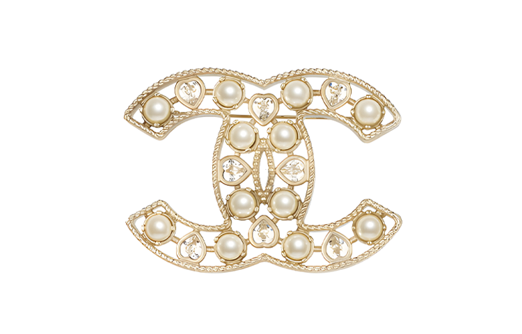 (Women) CHANEL 23A Double C Mother-of-Pearl Fashion Brooch for Women. AB8207-B07970-NH910 圖 2