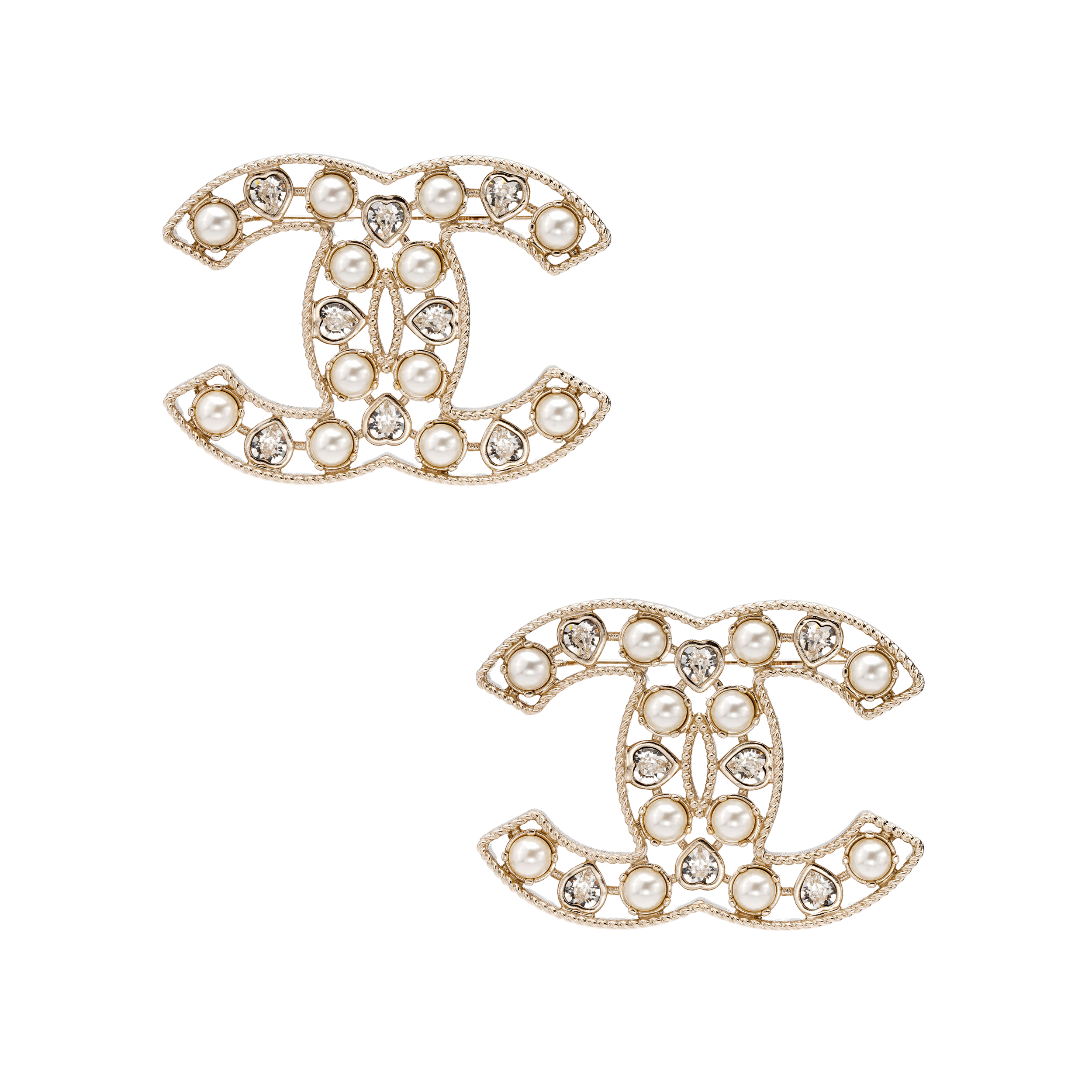 (Women) CHANEL 23A Double C Mother-of-Pearl Fashion Brooch for Women. AB8207-B07970-NH910 圖 3