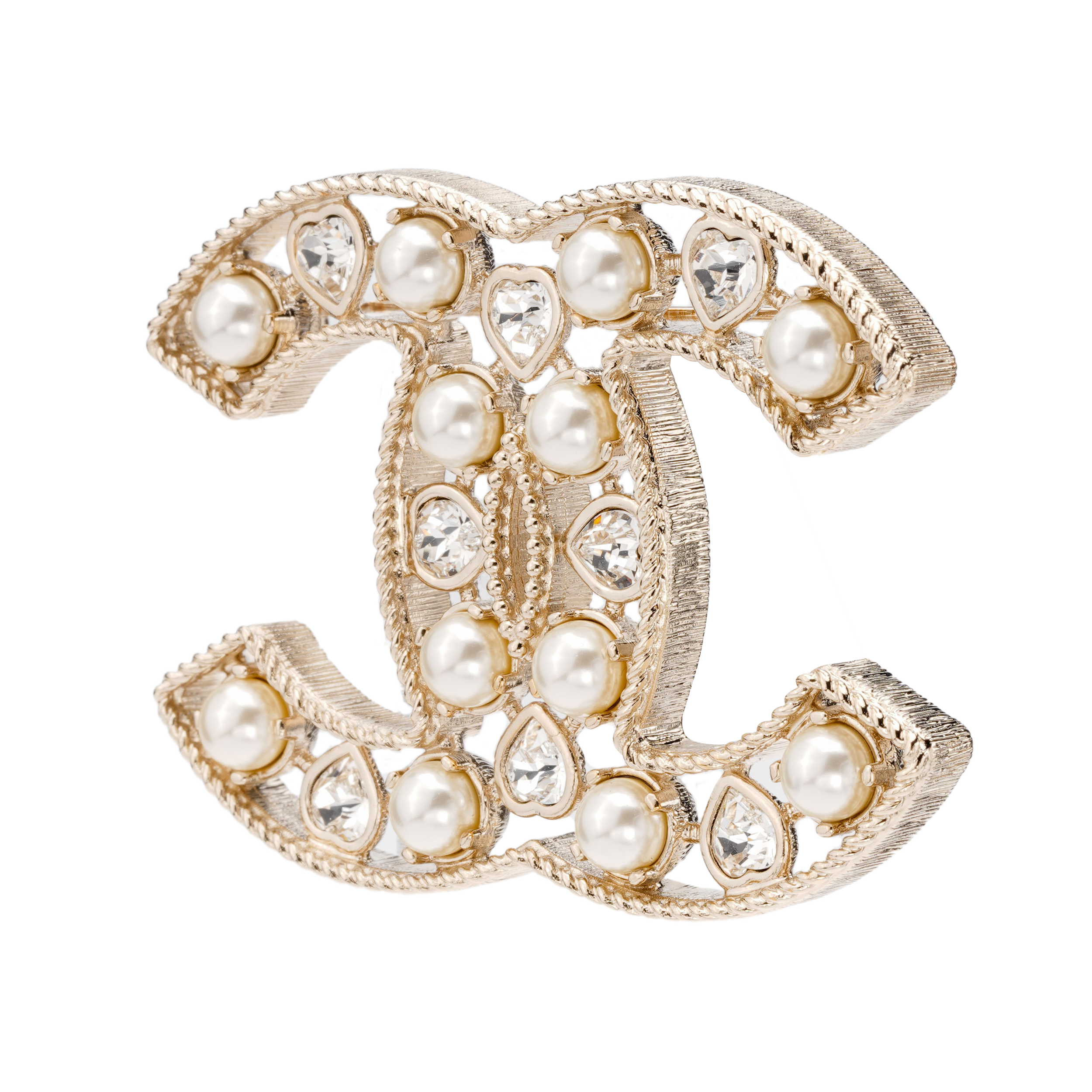 (Women) CHANEL 23A Double C Mother-of-Pearl Fashion Brooch for Women. AB8207-B07970-NH910 圖 4