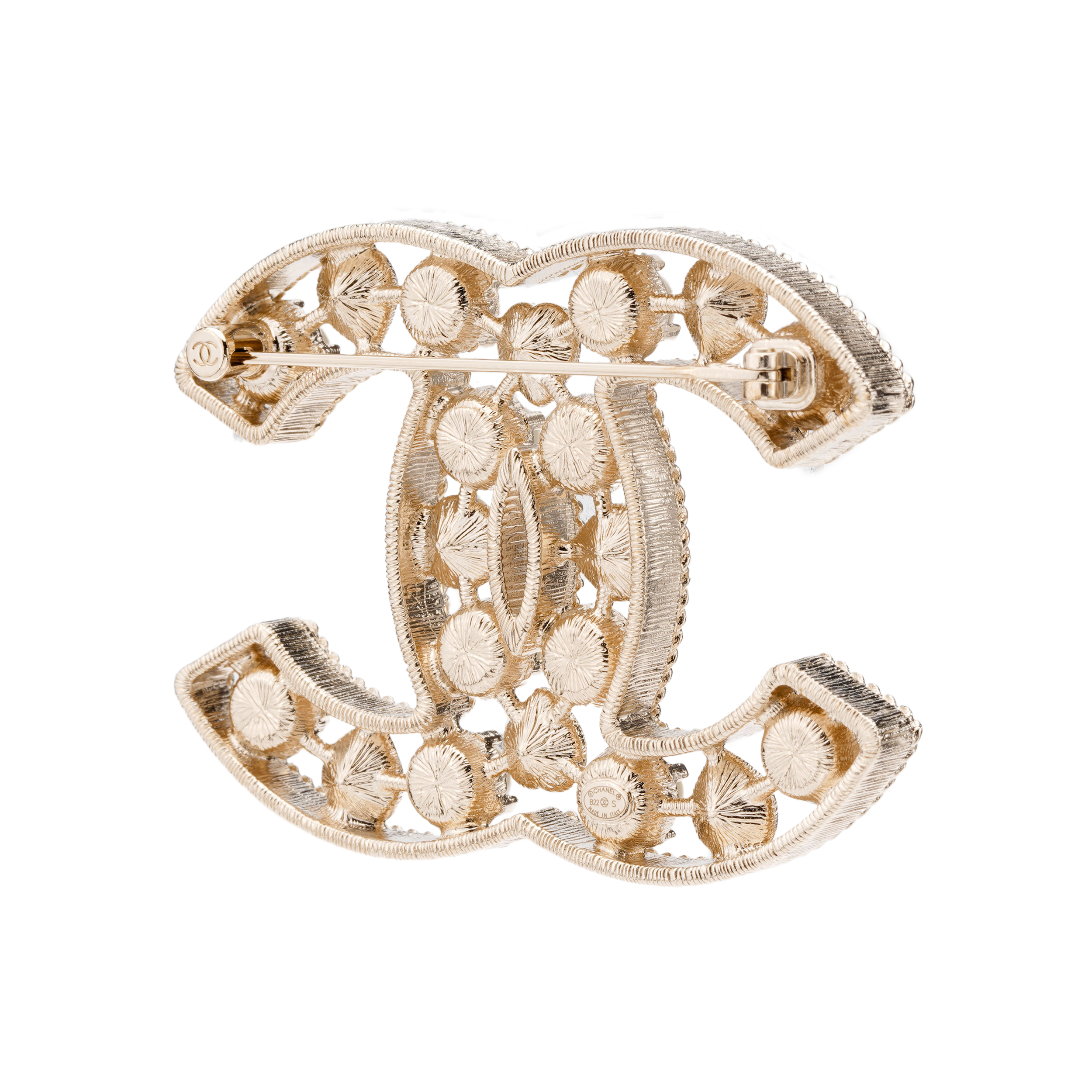 (Women) CHANEL 23A Double C Mother-of-Pearl Fashion Brooch for Women. AB8207-B07970-NH910 圖 5