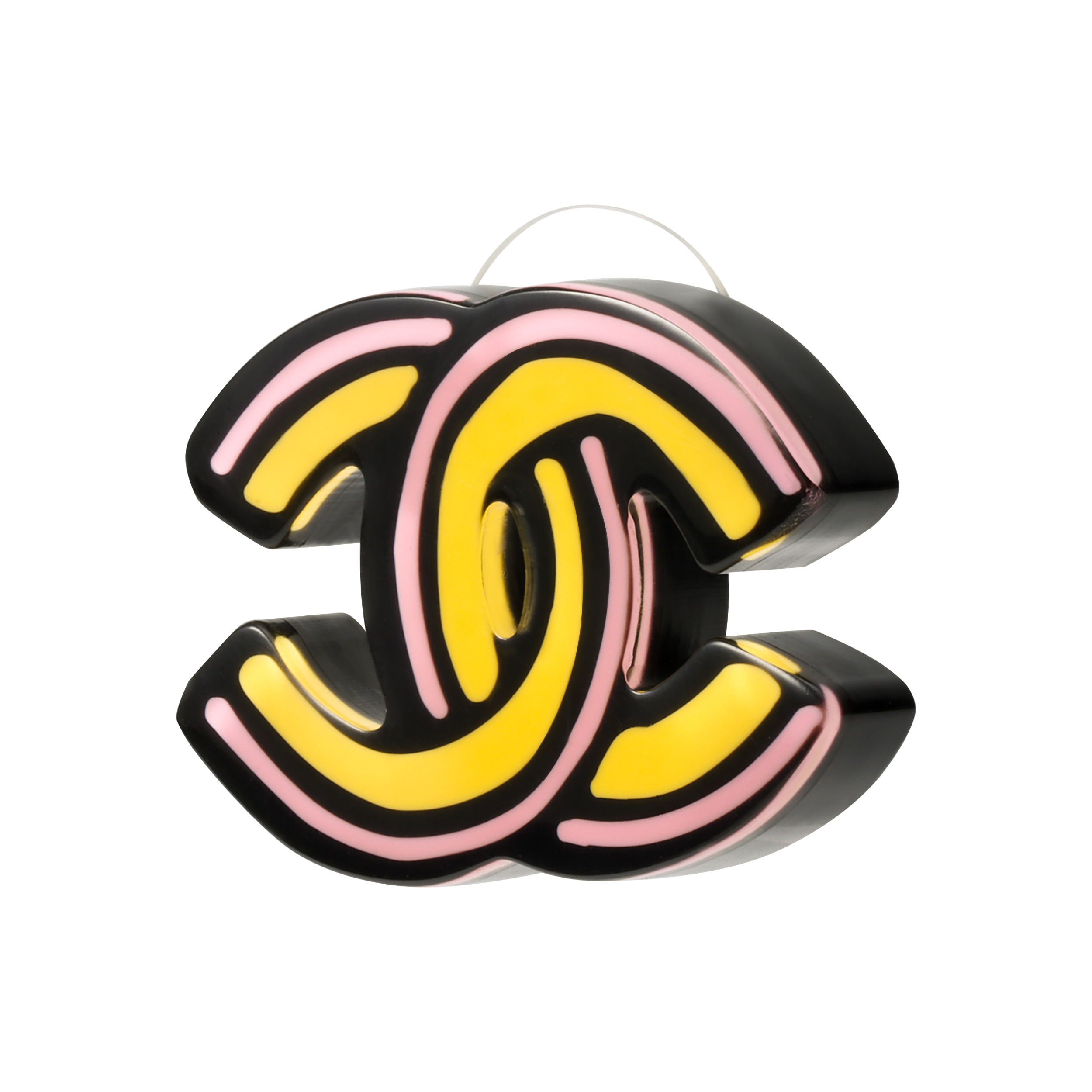 Shop (W) シャネル 23A ピンク レジン クラシック ダブルC 手描き風 カートゥーン レディースピアス ABB379-B13569-NQ133