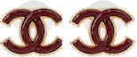 Order (W) シャネル 23A レッド レジン メタル ダブルC クラシック イヤリング レディース. ABB004-B13471-NP303