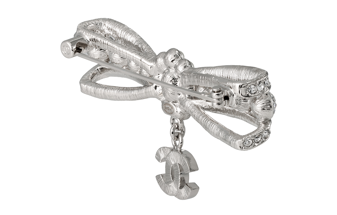 (Women) CHANEL 23A Rhinestone Bow Brooch  Luxury Accessory. ABB040-B13050-U0877 圖 5