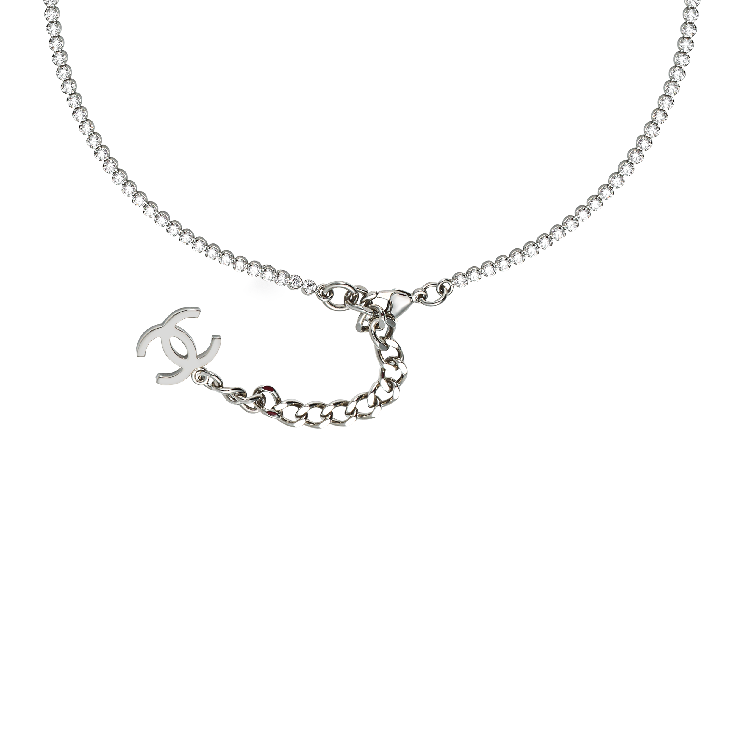 (Women) CHANEL 23A Rhinestone Butterfly Bow Pendant Necklace for Women. ABB038-B13050-N0877 圖 5