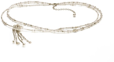 (Women) CHANEL 23B White Pearl Embellished Waist Chain ABB281-B13560-NQ105 (Women) CHANEL 23B White Pearl Embellished Waist Chain ABB281-B13560-NQ105