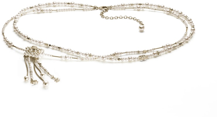 (Women) CHANEL 23B White Pearl Embellished Waist Chain ABB281-B13560-NQ105 Buy (Women) CHANEL 23B White Pearl Embellished Waist Chain ABB281-B13560-NQ105
