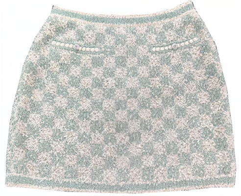 (Women) CHANEL 23C Contrast Button Knit Short Skirt Women’s Green Casual Skirt. P75038-K10754-NN595 Buy (Women) CHANEL 23C Contrast Button Knit Short Skirt Women’s Green Casual Skirt. P75038-K10754-NN595