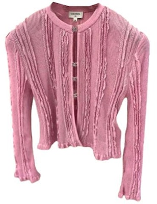 (Women) CHANEL 23C Spring/Summer Pink Knitted Long Sleeve Crewneck Top. P74585-K10737-NN084 Buy (Women) CHANEL 23C Spring/Summer Pink Knitted Long Sleeve Crewneck Top. P74585-K10737-NN084