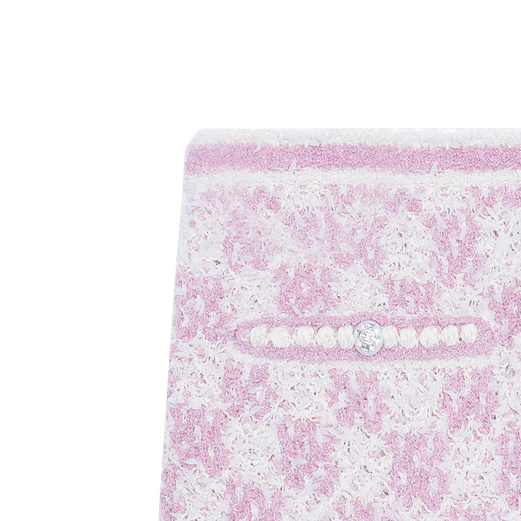 Lookbook (W) シャネル 23C 春夏 コントラストボタン ニット ミニスカート レディース ライトピンク. P75038-K10754-NN593