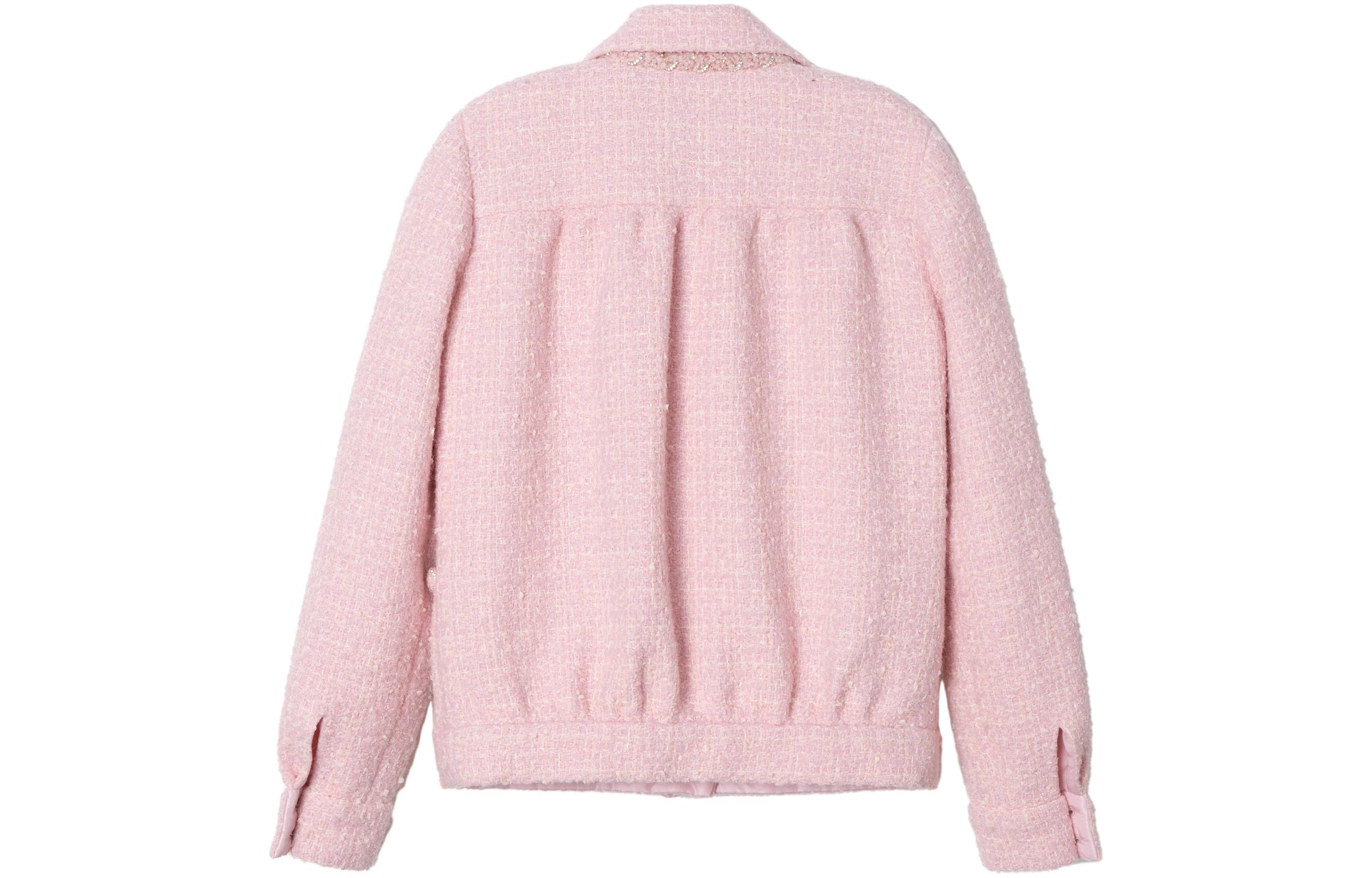 (Women) CHANEL 23FW 23K Single-Breasted Pink Casual Jacket for Women. P75791-V67466-NR723 圖 3