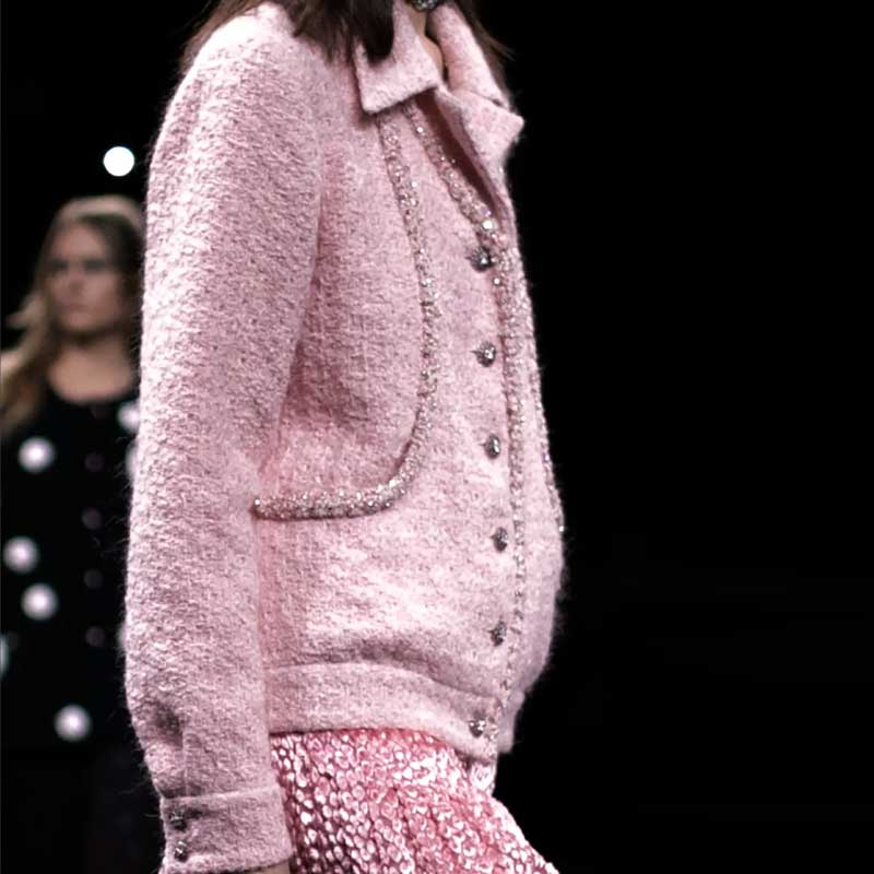 (Women) CHANEL 23FW 23K Single-Breasted Pink Casual Jacket for Women. P75791-V67466-NR723 圖 5