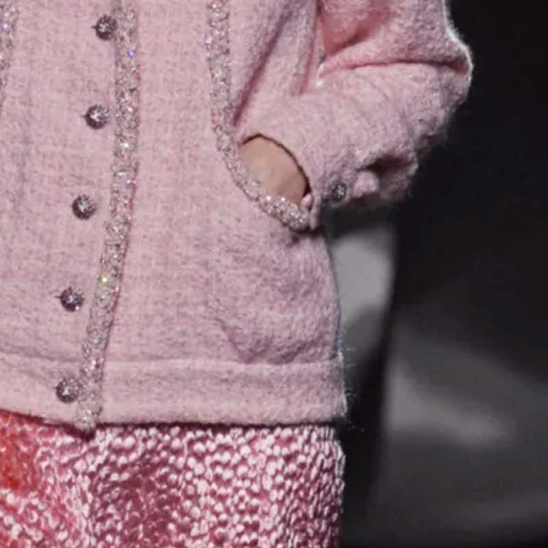 (Women) CHANEL 23FW 23K Single-Breasted Pink Casual Jacket for Women. P75791-V67466-NR723 圖 7