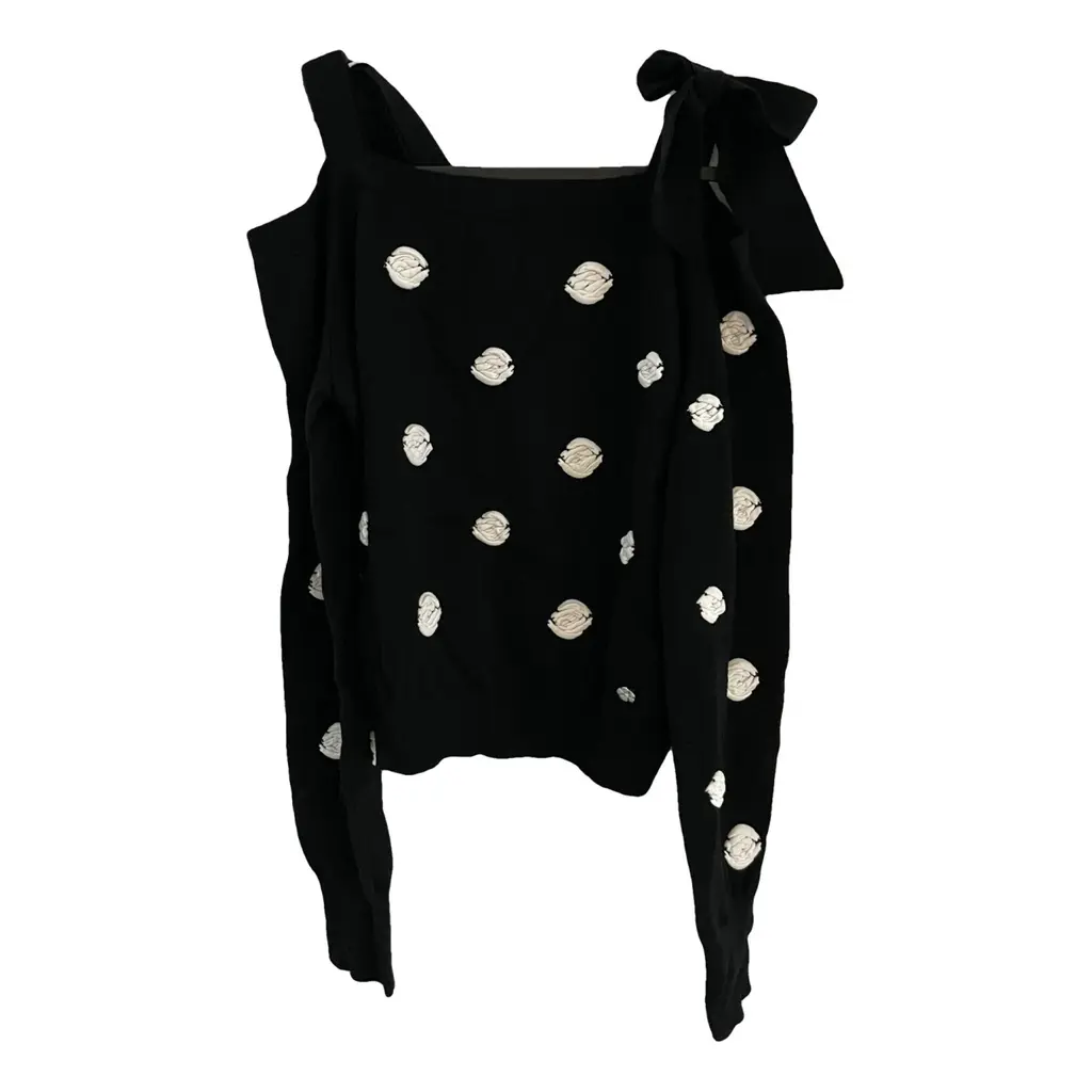 (Women) CHANEL 23K Camellia Pattern Pullover Knit Sweater Women’s Multicolor. P76049-K10978-NS568