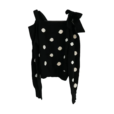 (Women) CHANEL 23K Camellia Pattern Pullover Knit Sweater Women’s Multicolor. P76049-K10978-NS568