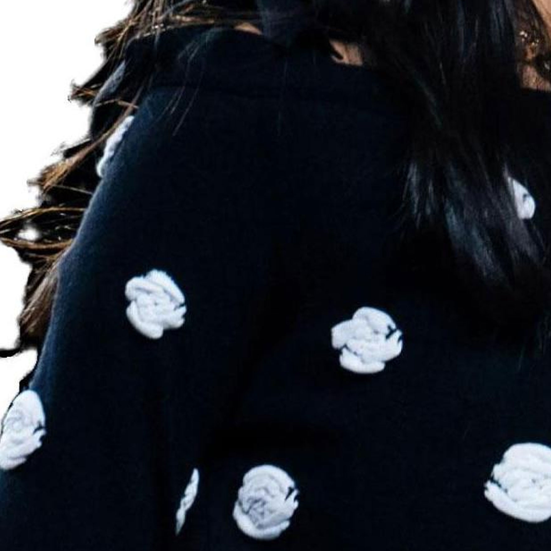 (Women) CHANEL 23K Camellia Pattern Pullover Knit Sweater Women’s Multicolor. P76049-K10978-NS568 圖 5