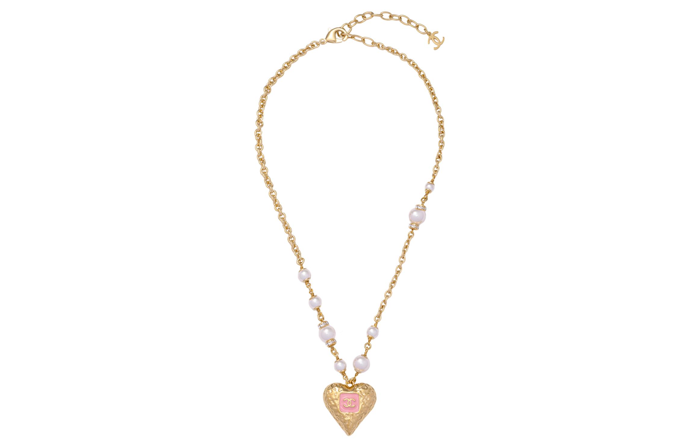 (Women) Chanel 23K Heart Classic Double C Pearl Necklace Gold -  Accessory ABC235-B14766-NS752 圖 4