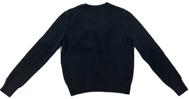 Lookbook (Women) CHANEL 23K Logo Two-Tone Round Neck Long Sleeve Sweater Women Black. P76044-K10969-NS597